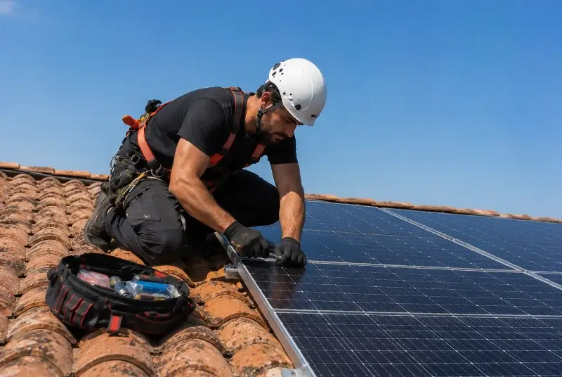 Maintenance et monitoring de panneaux solaires à Solférino