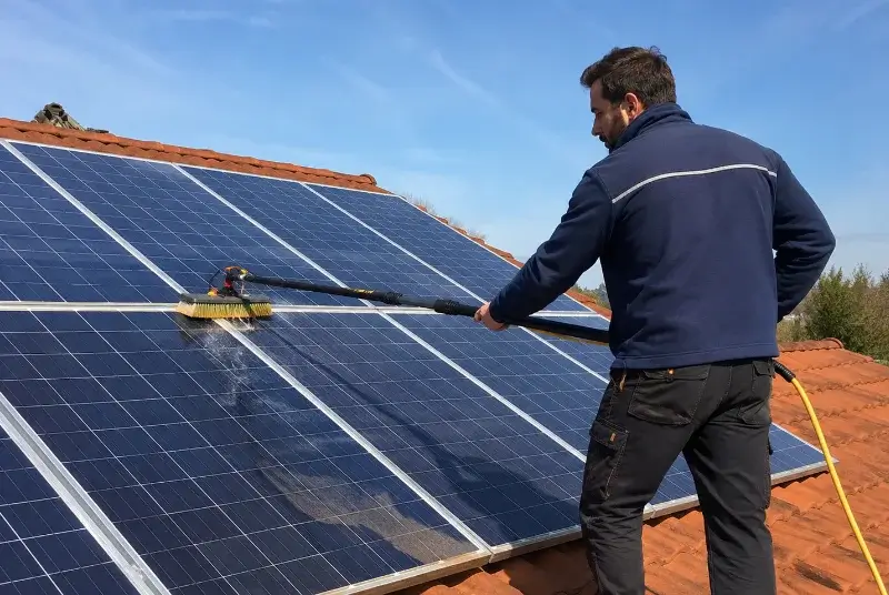Nettoyage et entretien de panneaux solaires à Solférino