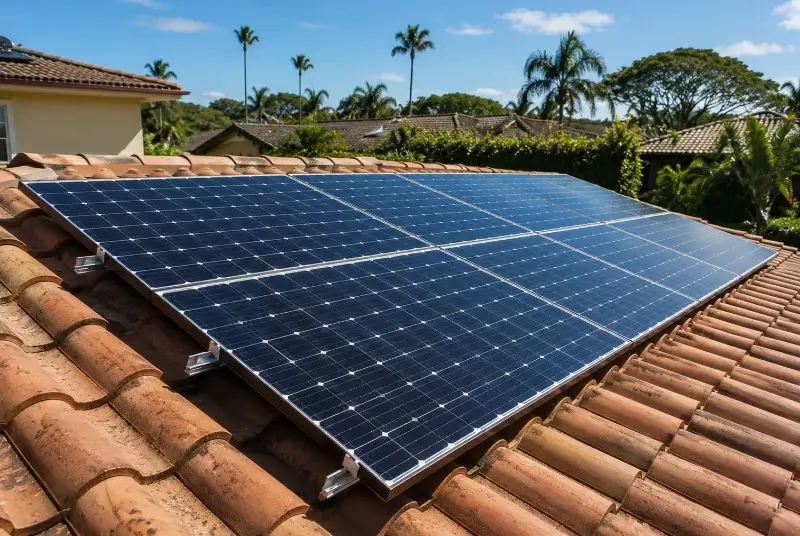 Installation de panneaux solaires à Solférino